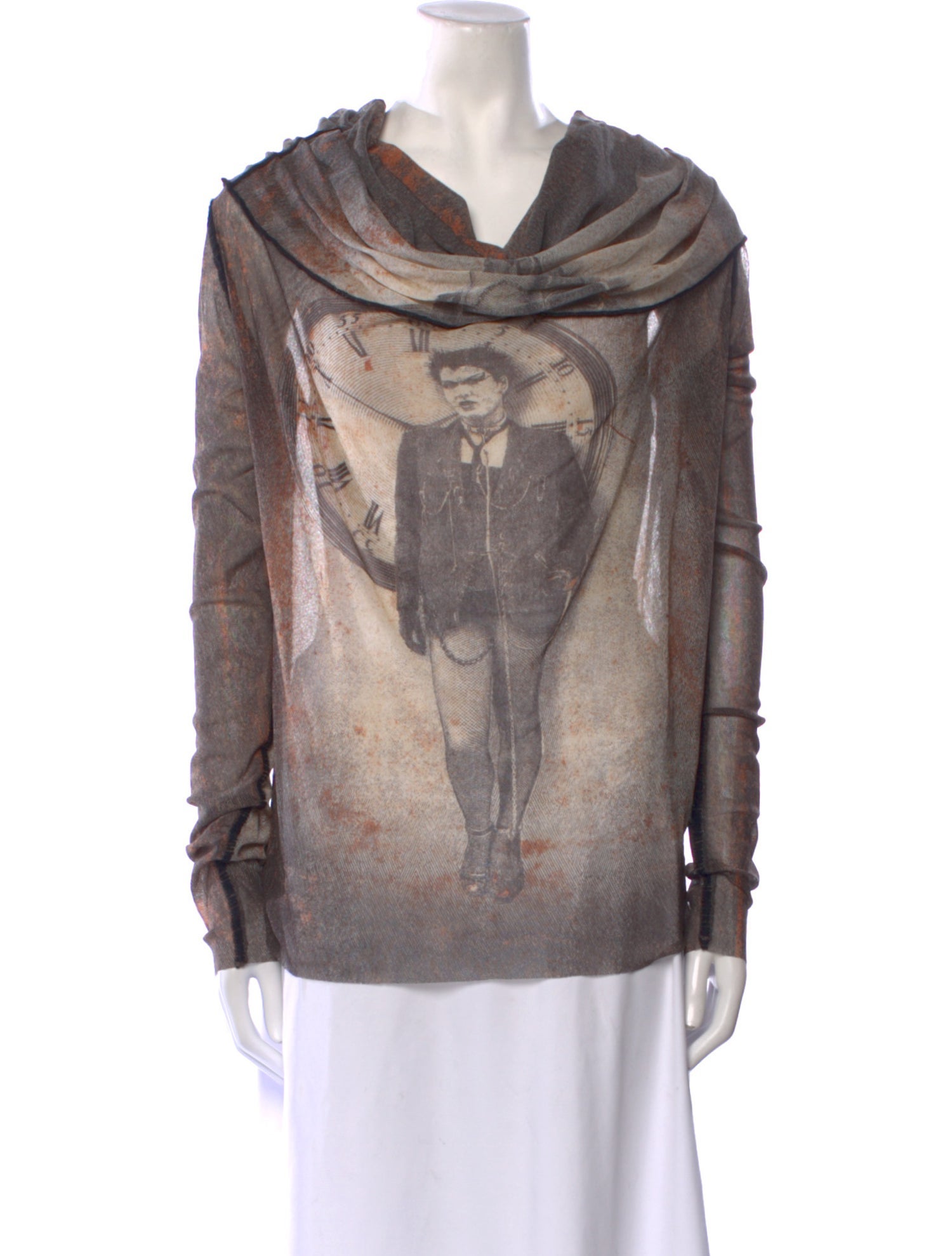Jean Paul Gaultier Vintage Graphic Print Sweatshirt