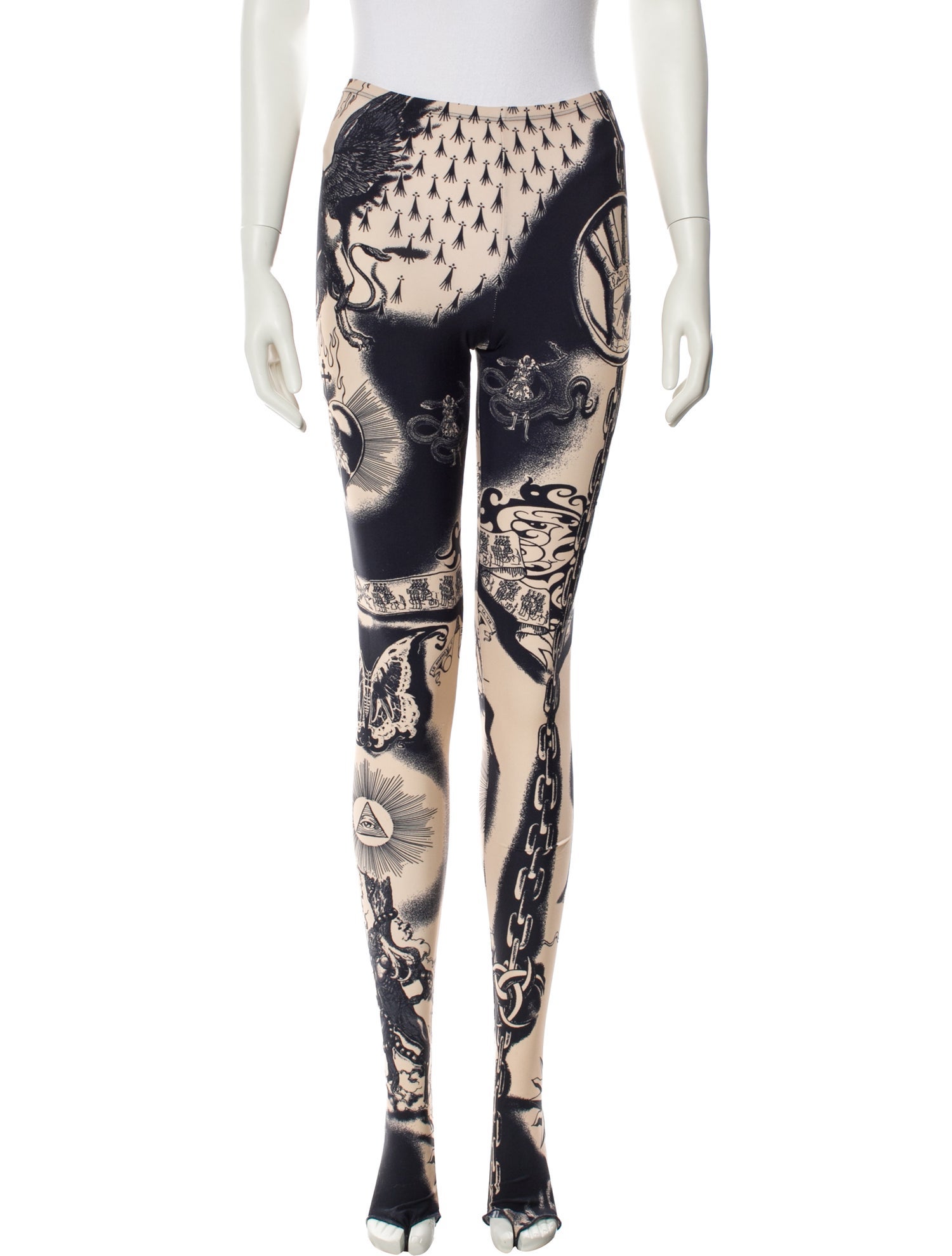 Jean Paul Gaultier Printed Skinny Leg Pants