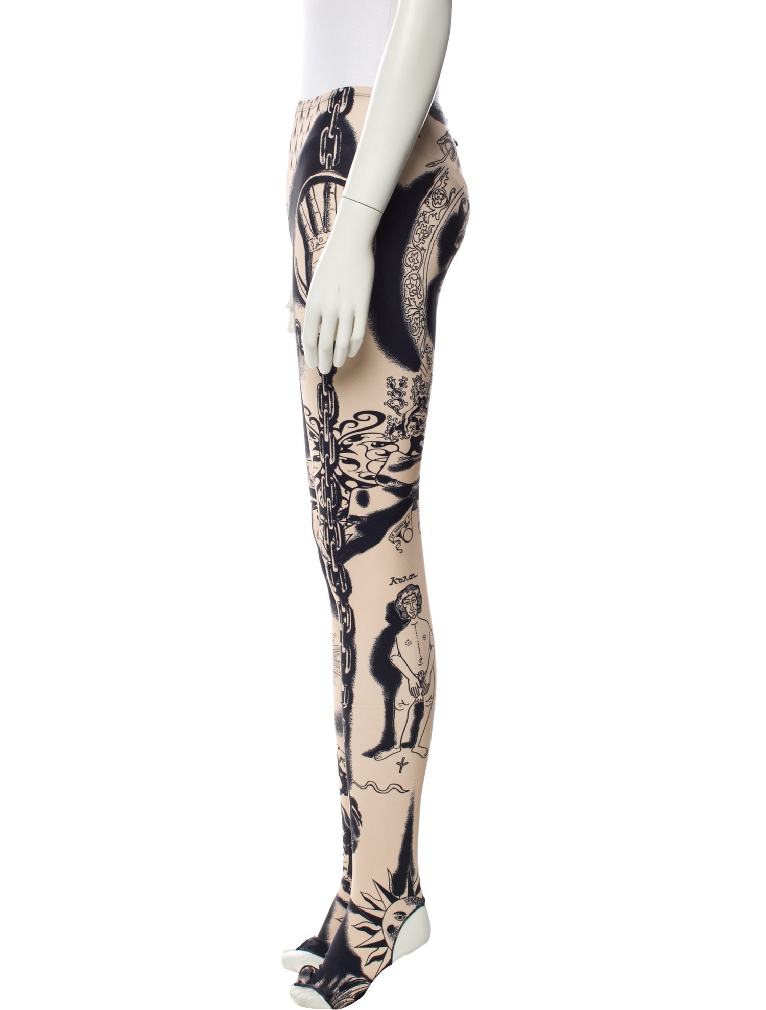 Jean Paul Gaultier Printed Skinny Leg Pants