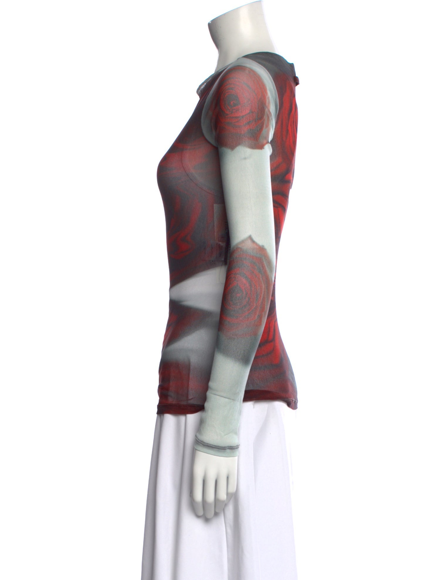 Jean Paul Gaultier Nylon Printed Top