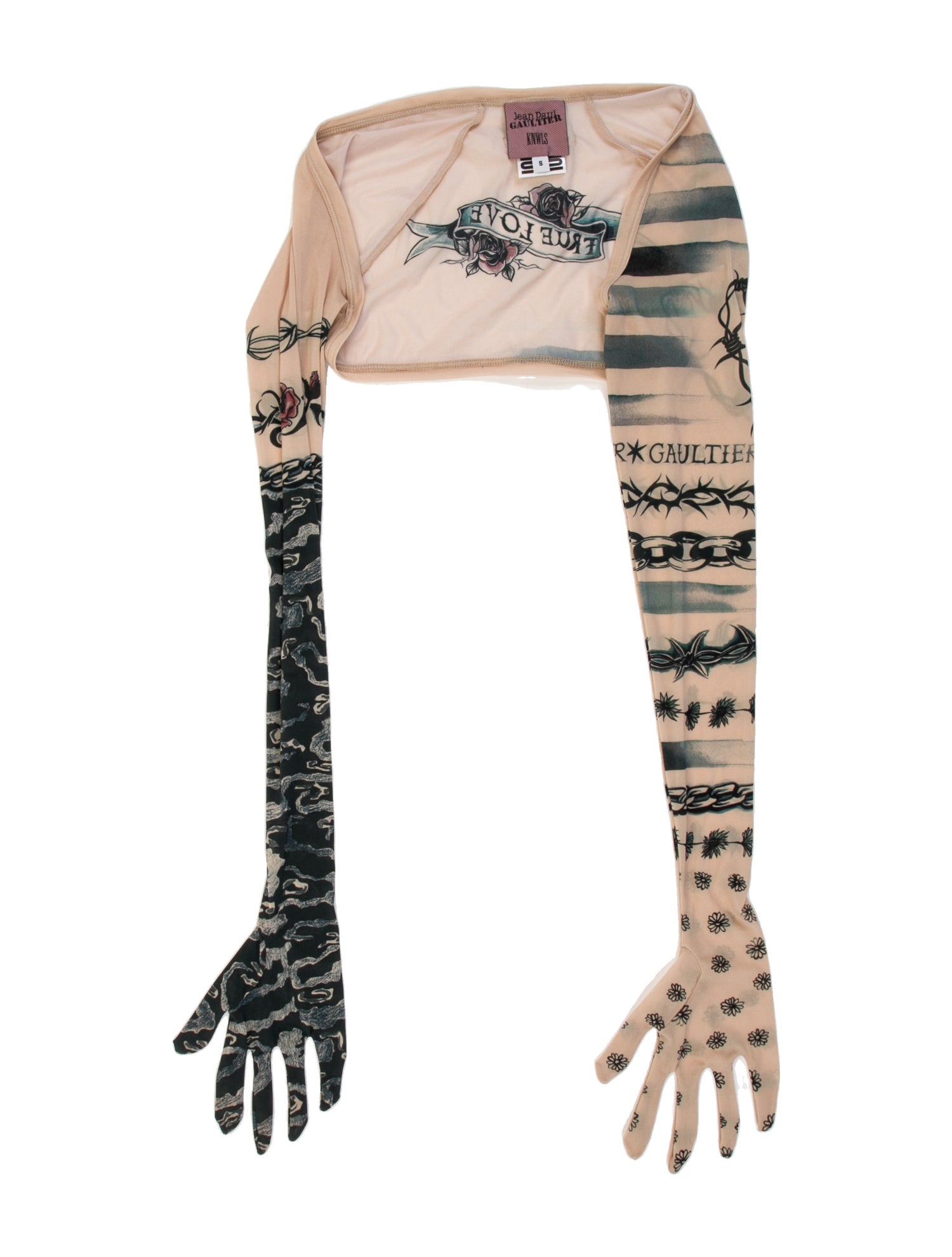 Jean Paul Gaultier x KNWLS Printed Strapless Bodysuit