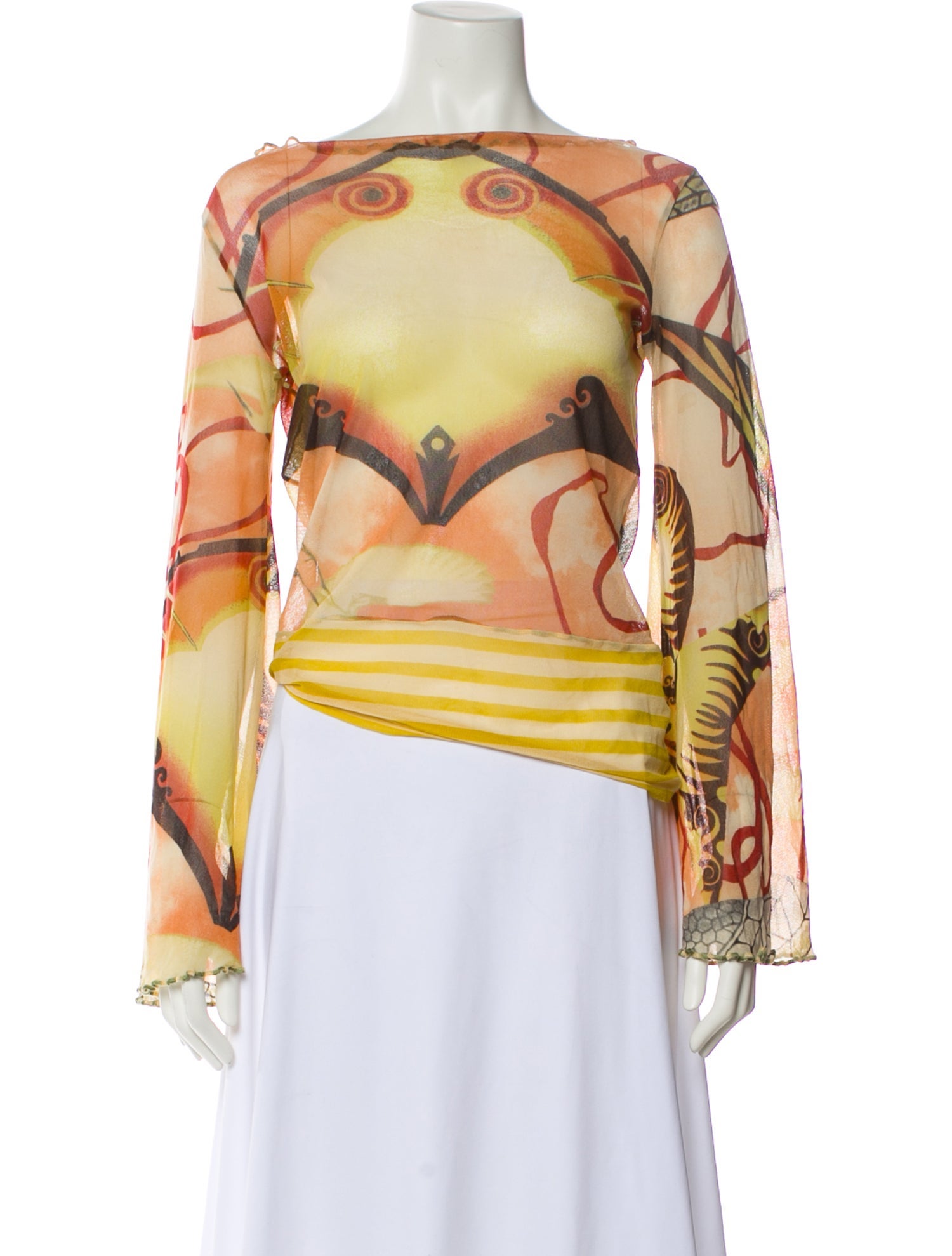 Jean Paul Gaultier Vintage Printed Blouse