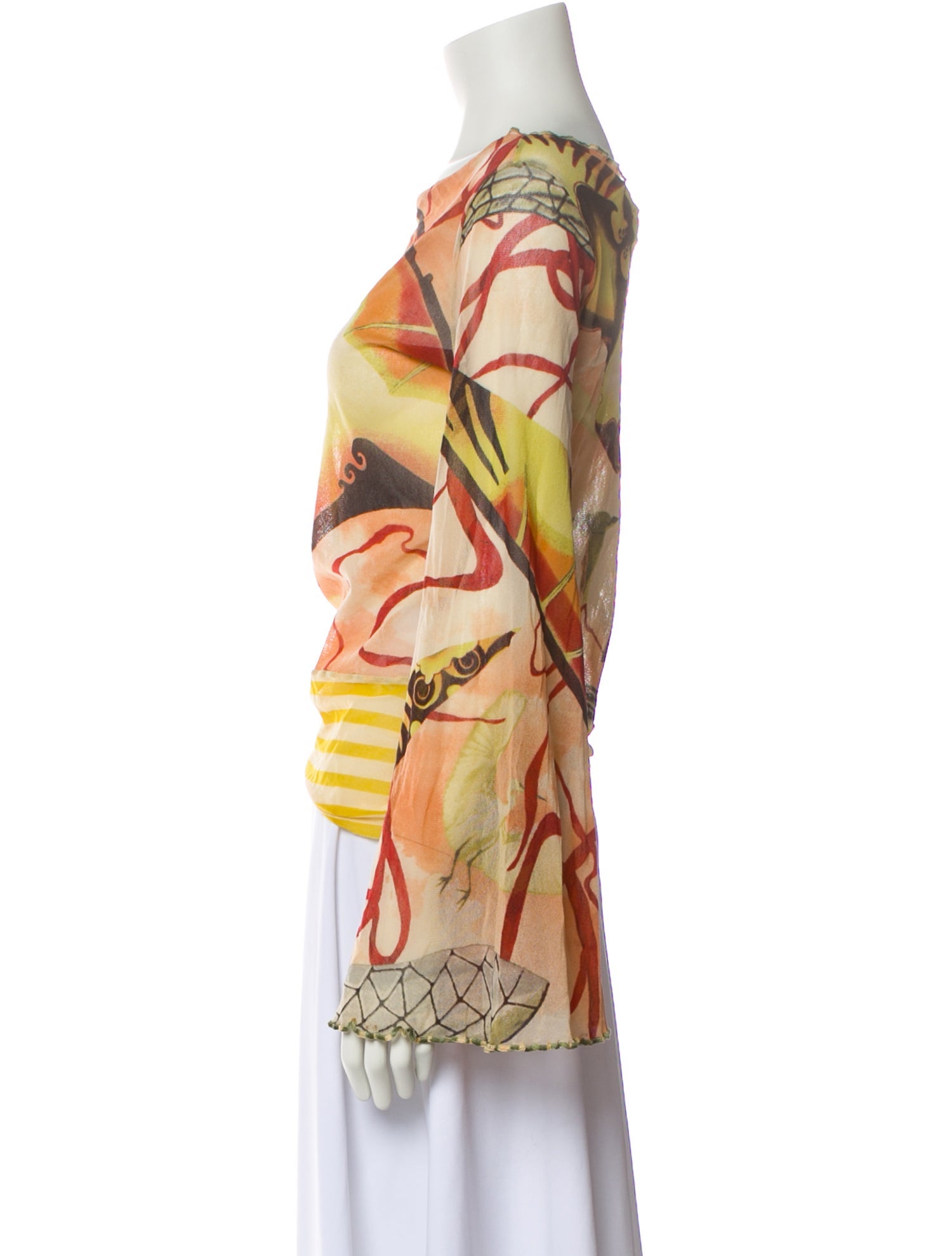 Jean Paul Gaultier Vintage Printed Blouse