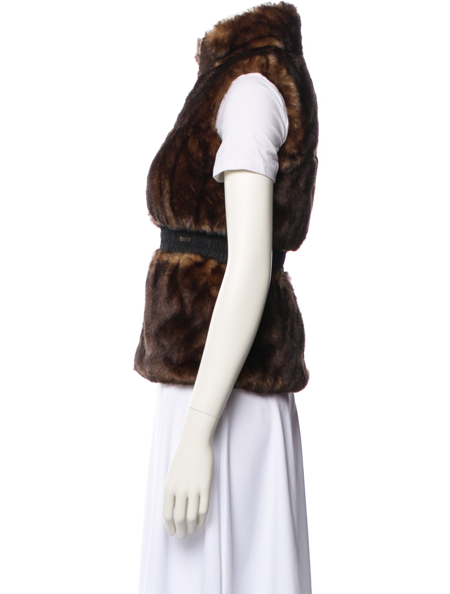 Junior Gaultier Kids Reversible Faux Fur Vest