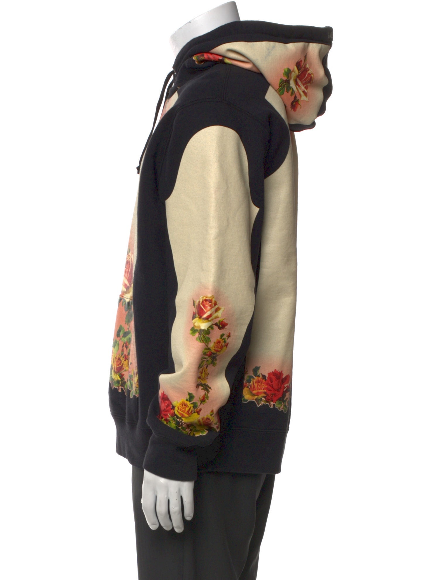 Jean Paul Gaultier Floral Print Crew Neck Hoodie