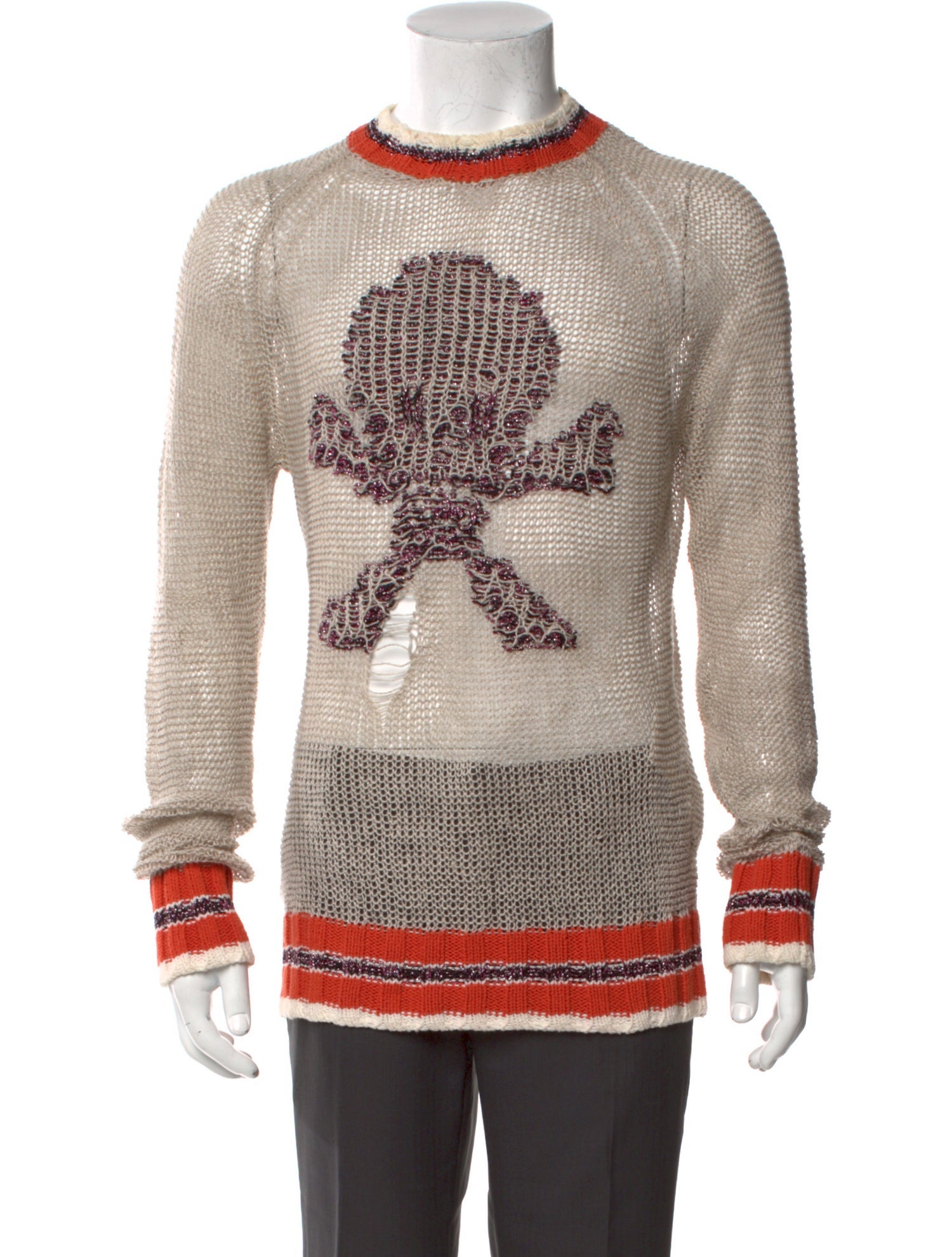 Jean Paul Gaultier Graphic Print Crew Neck Pullover