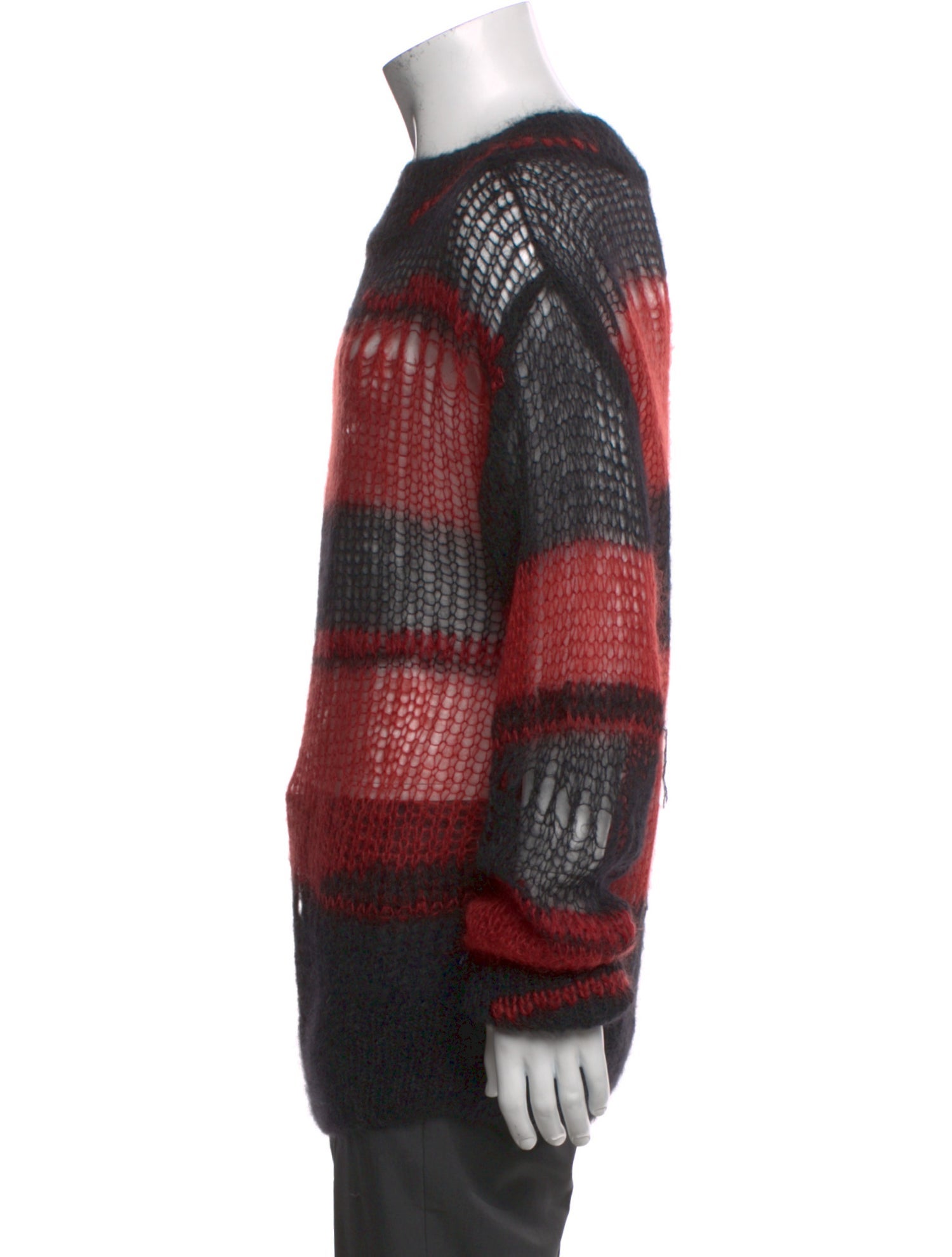 Jean Paul Gaultier Striped Crew Neck Pullover