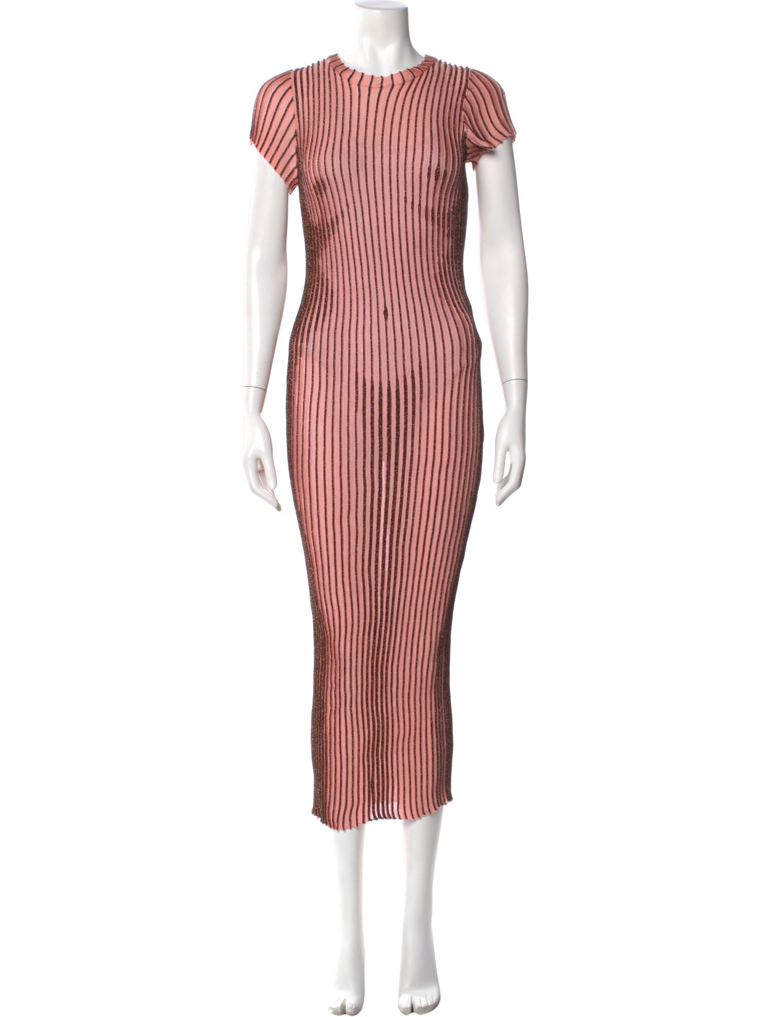Jean Paul Gaultier Crew Neck Long Dress
