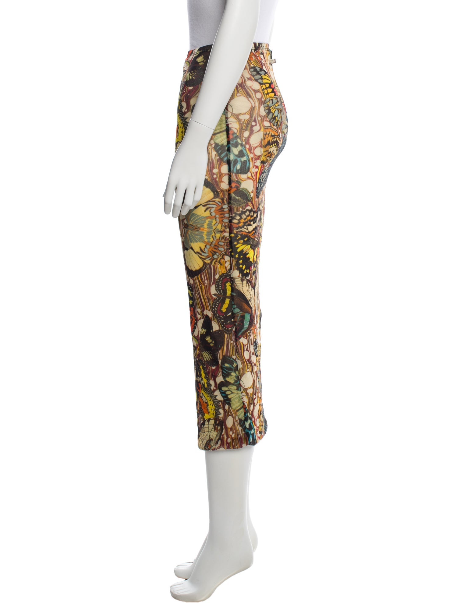 Jean Paul Gaultier Printed Midi Length Skirt