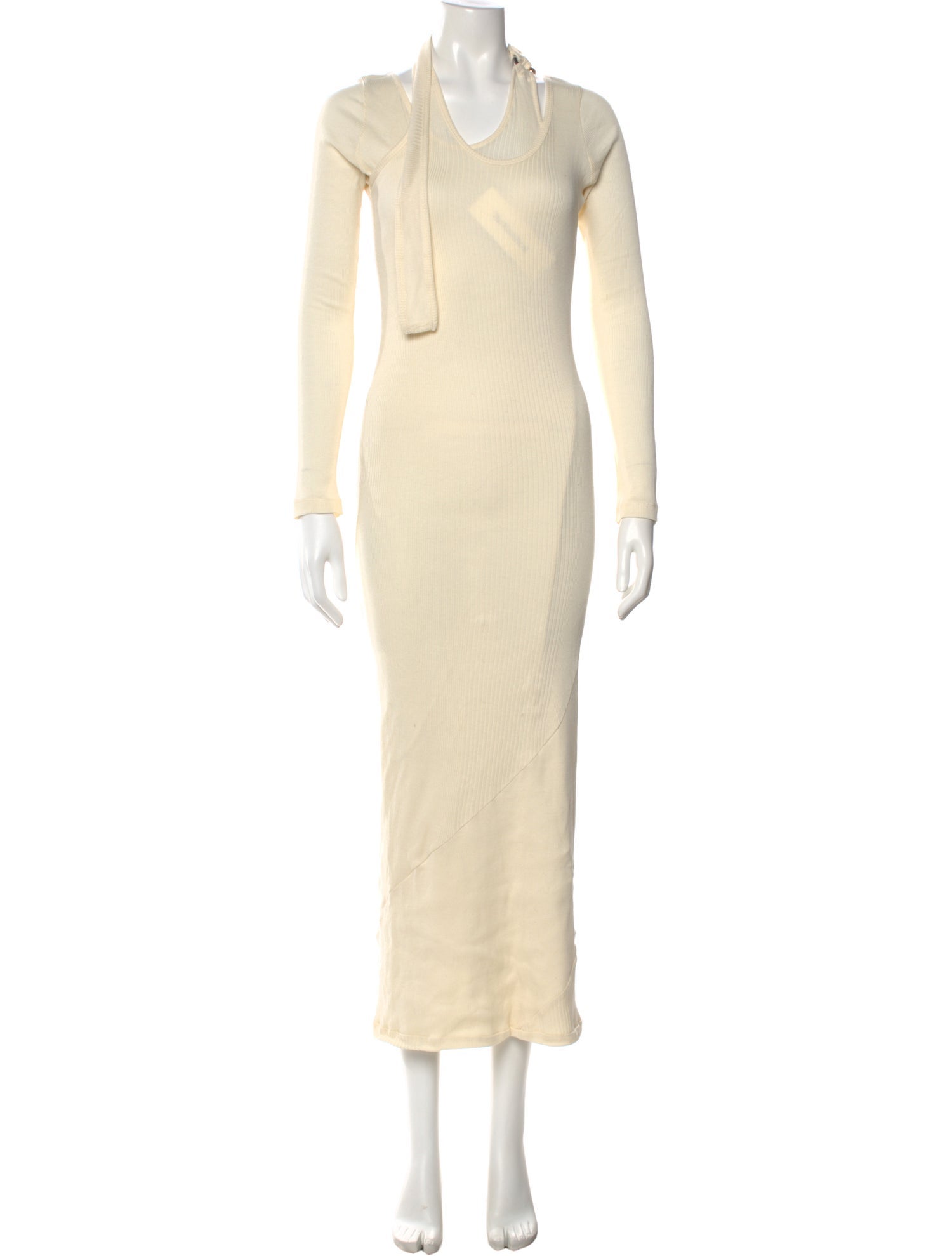 Jean Paul Gaultier Cowl Neck Long Dress w/ Tags
