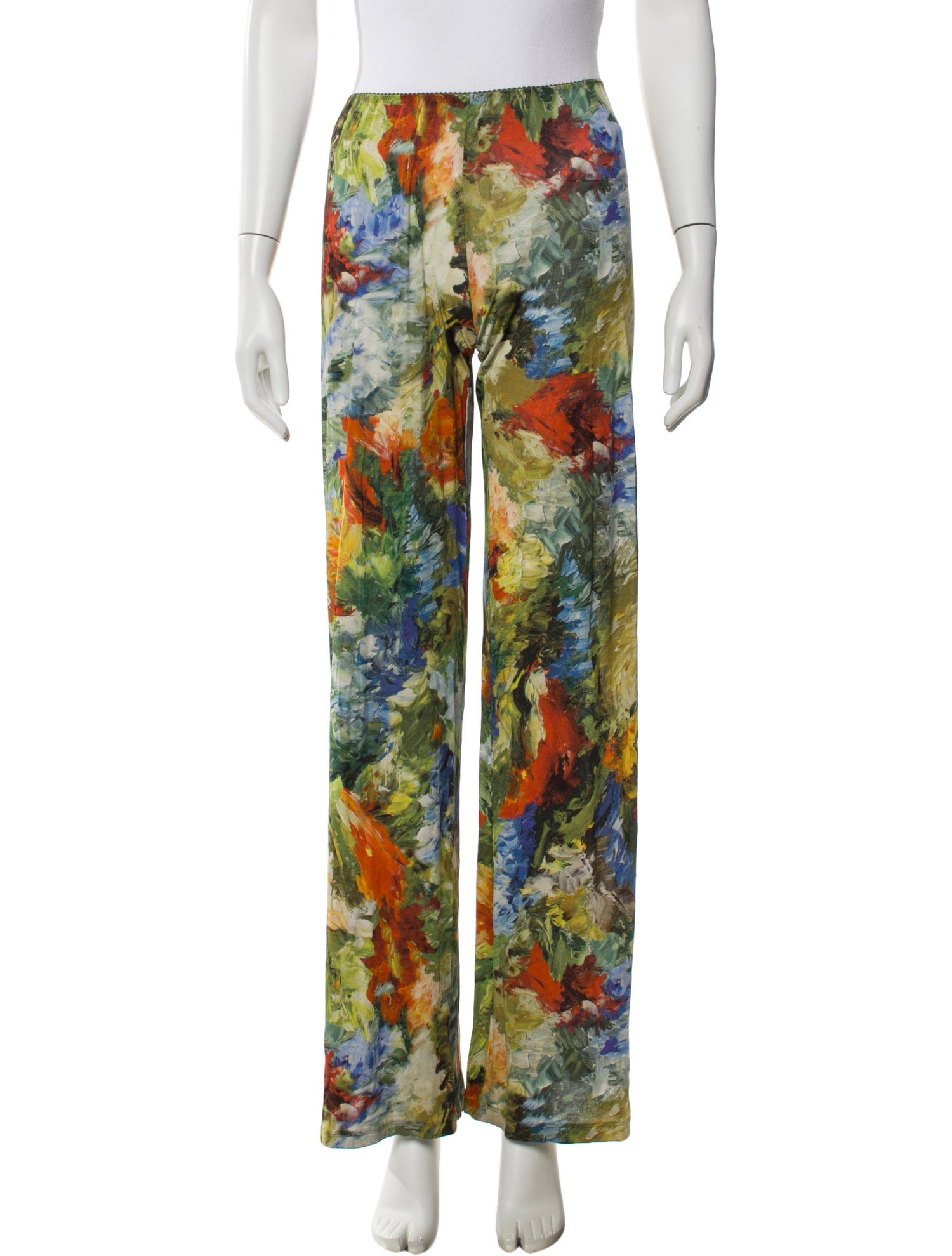 Jean Paul Gaultier Nylon Wide Leg Pants