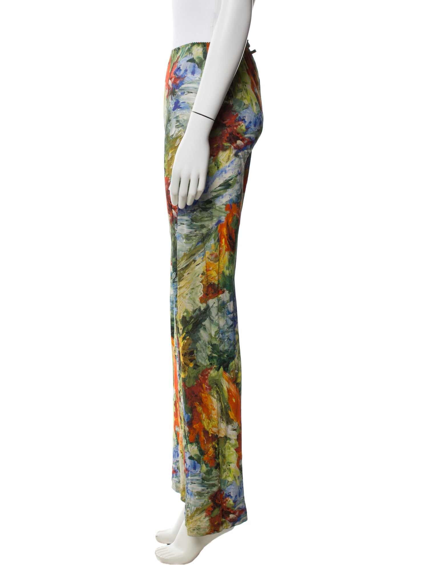 Jean Paul Gaultier Nylon Wide Leg Pants
