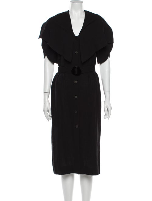 Jean Muir Wool Midi Length Dress Wool