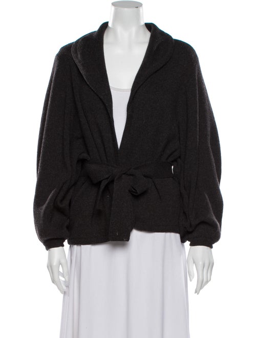 Jean Muir V-Neck Sweater Grey