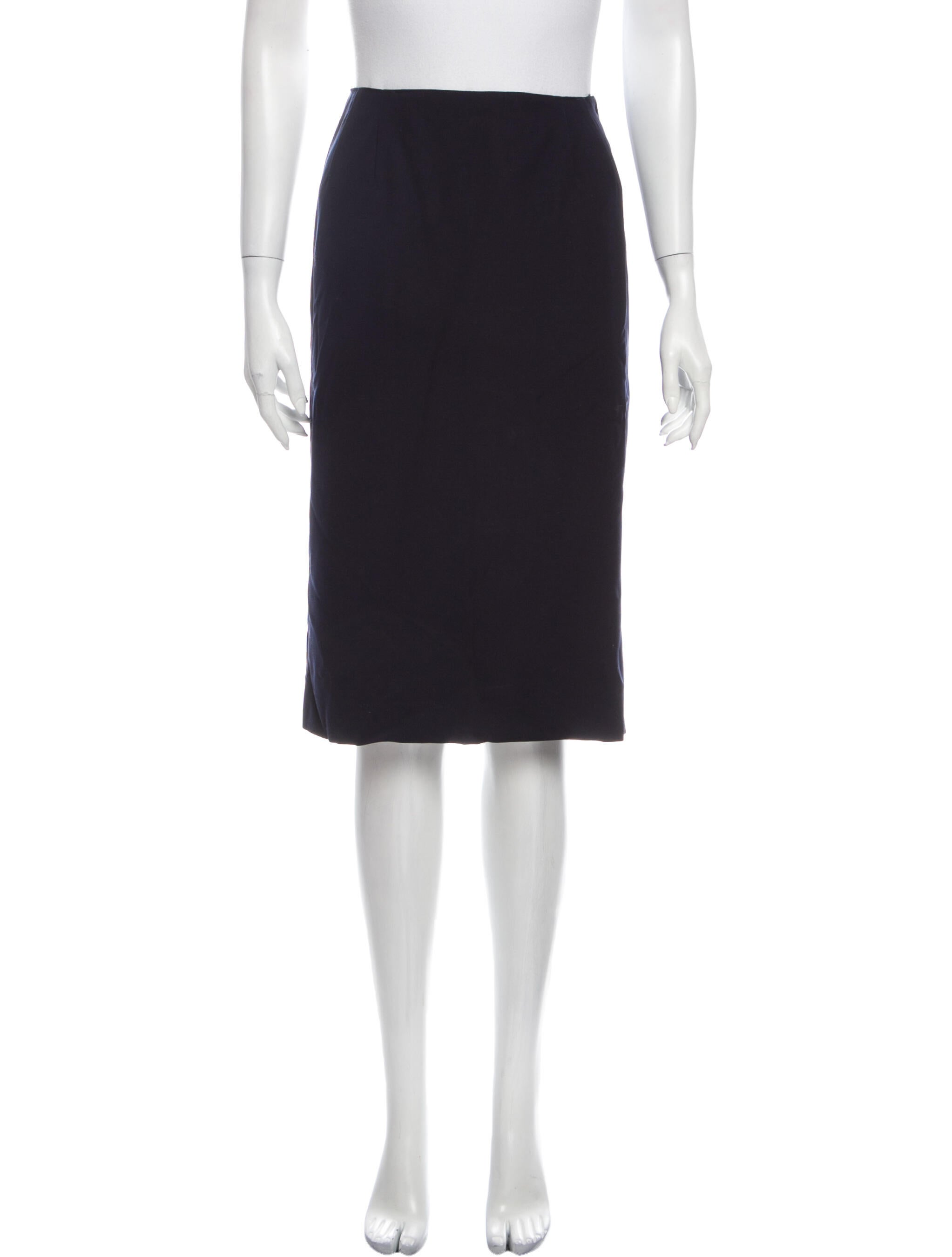 Jean Muir Wool Knee-Length Skirt