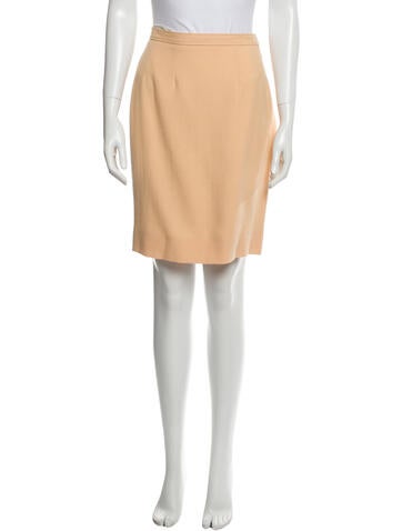 Jean Muir Skirts Silk Knee-Length Skirt M
