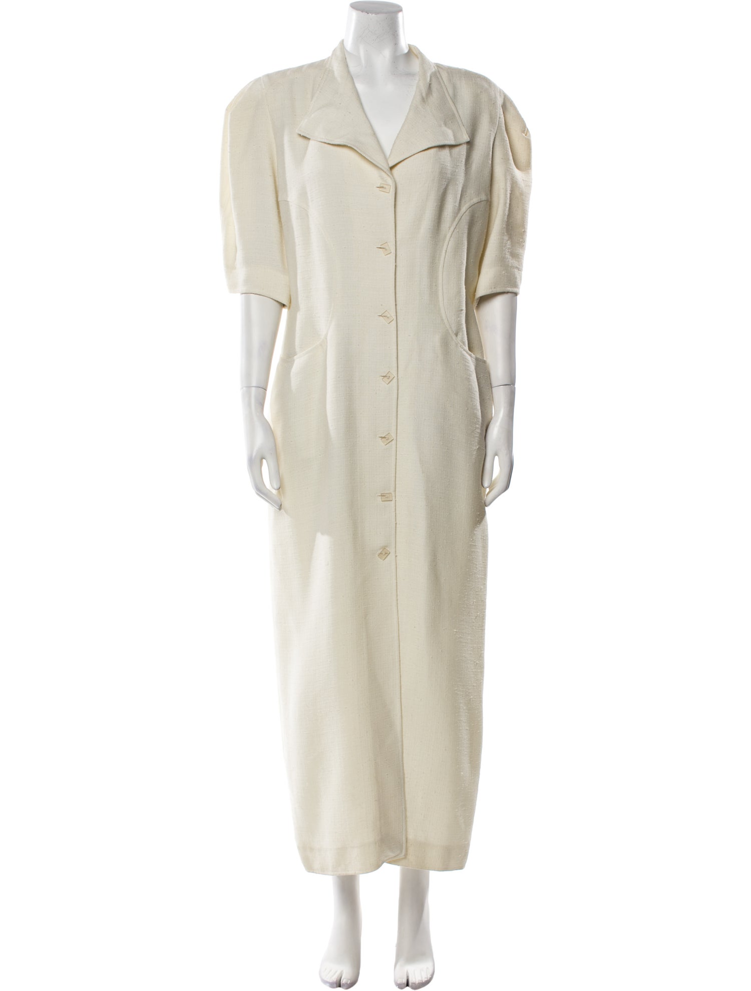 Jean Muir V-Neck Long Dress