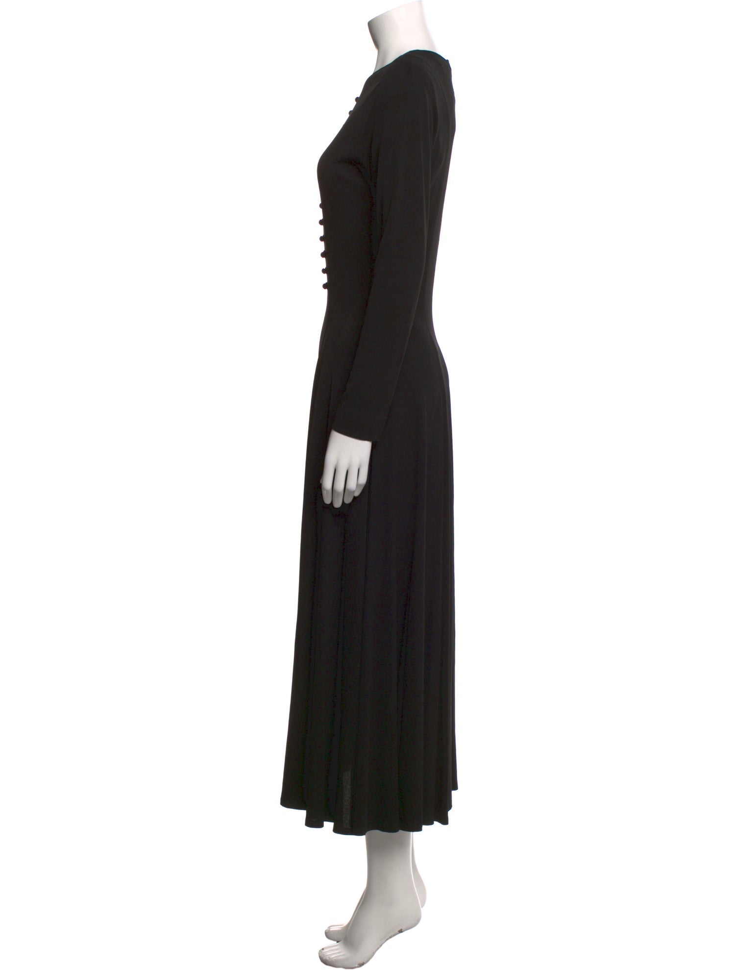 Jean Muir Crew Neck Long Dress