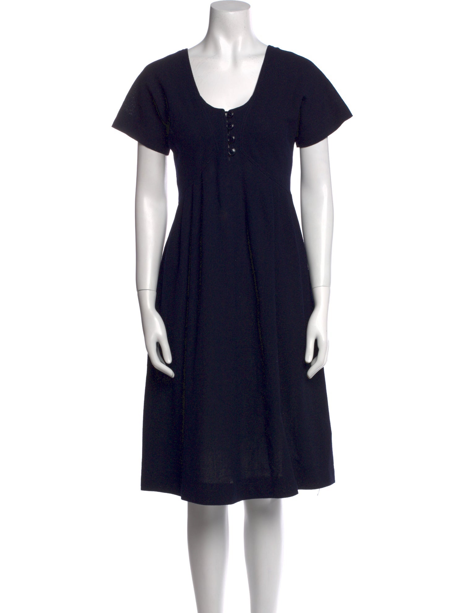 Jean Muir Wool Midi Length Dress