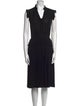 Jean Muir V-Neck Knee-Length Dress