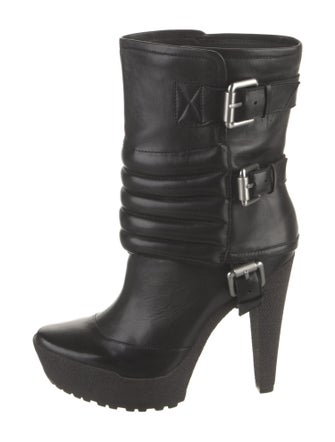 Jean Muir Leather Rain Boots