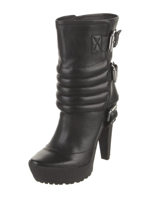 Jean Muir Leather Rain Boots