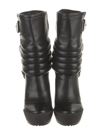 Jean Muir Leather Rain Boots