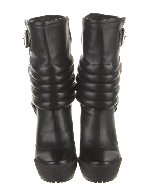 Jean Muir Leather Rain Boots