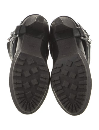 Jean Muir Leather Rain Boots