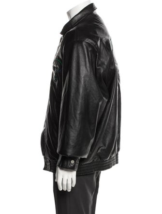 Jeff Hamilton Graphic Print Moto Jacket
