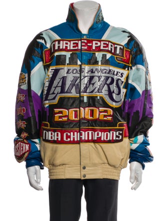 Jeff Hamilton Leather Graphic Print Jacket