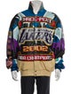 Jeff Hamilton Leather Graphic Print Jacket