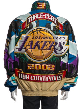 Jeff Hamilton Leather Graphic Print Jacket