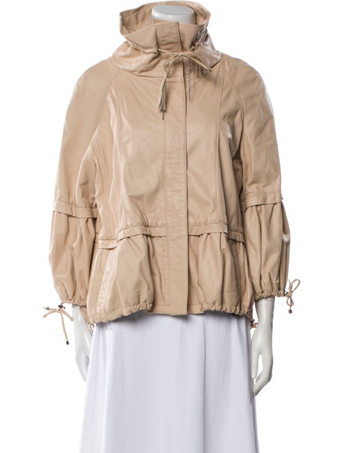 Jeffrey Levinson Leather Utility Jacket