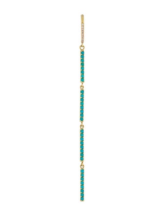 Jennifer Meyer 18K Turquoise & Diamond Drop Earring