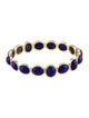 Jennifer Meyer 18K Lapis Lazuli & Diamond Bangle Bracelet