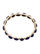 Jennifer Meyer 18K Lapis Lazuli & Diamond Bangle Bracelet