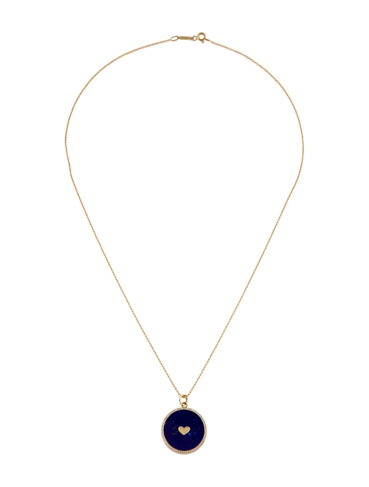 Jennifer Meyer 18K Lapis Lazuli & Diamond Pendant Necklace