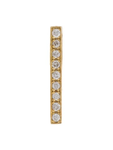 Jennifer Meyer Stud 18k Diamond Bar Single Earring