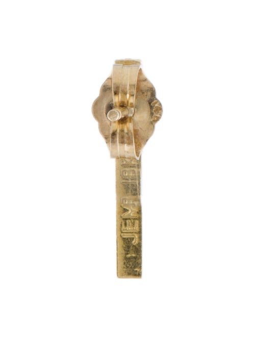 Jennifer Meyer 18k Diamond Bar Single Stud Earring