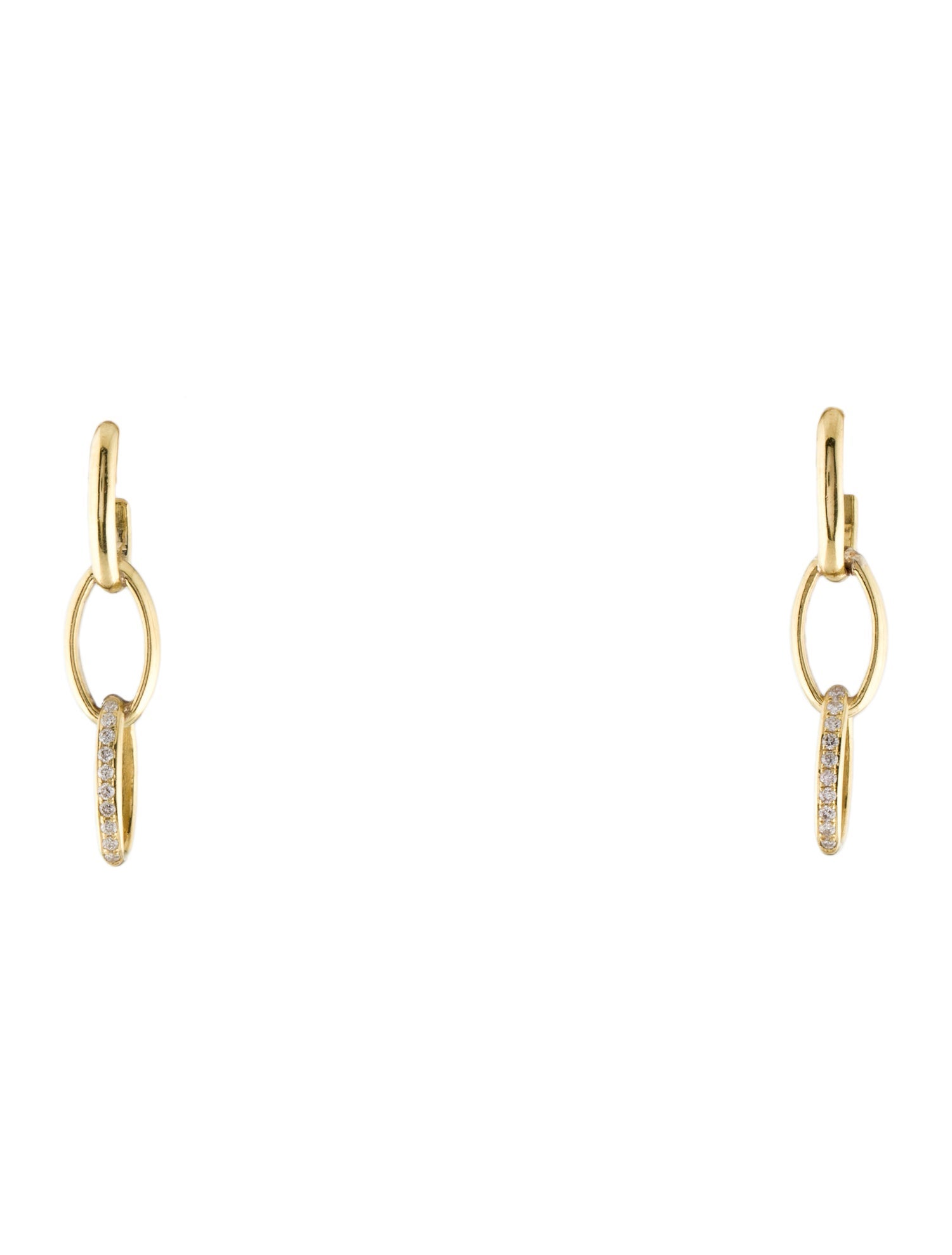 Jennifer Meyer 18K Diamond Edith Drop Earrings