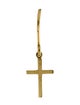 Jennifer Meyer 18K Cross Single Drop Earring