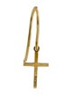 Jennifer Meyer 18K Cross Single Drop Earring