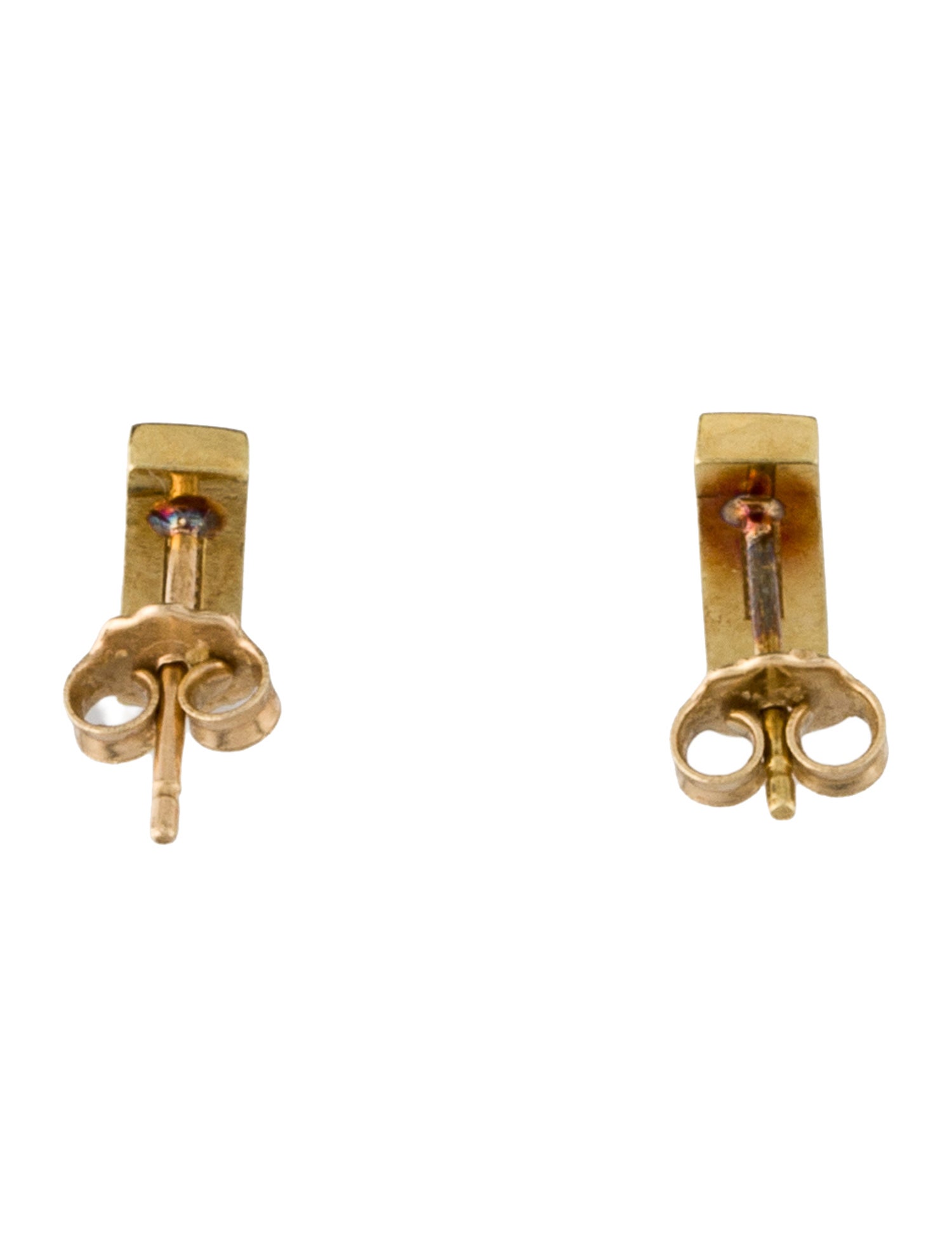 Jennifer Meyer Resin Bart Stud Earrings