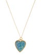 Jennifer Meyer Opal & Diamond Heart Inlay Necklace