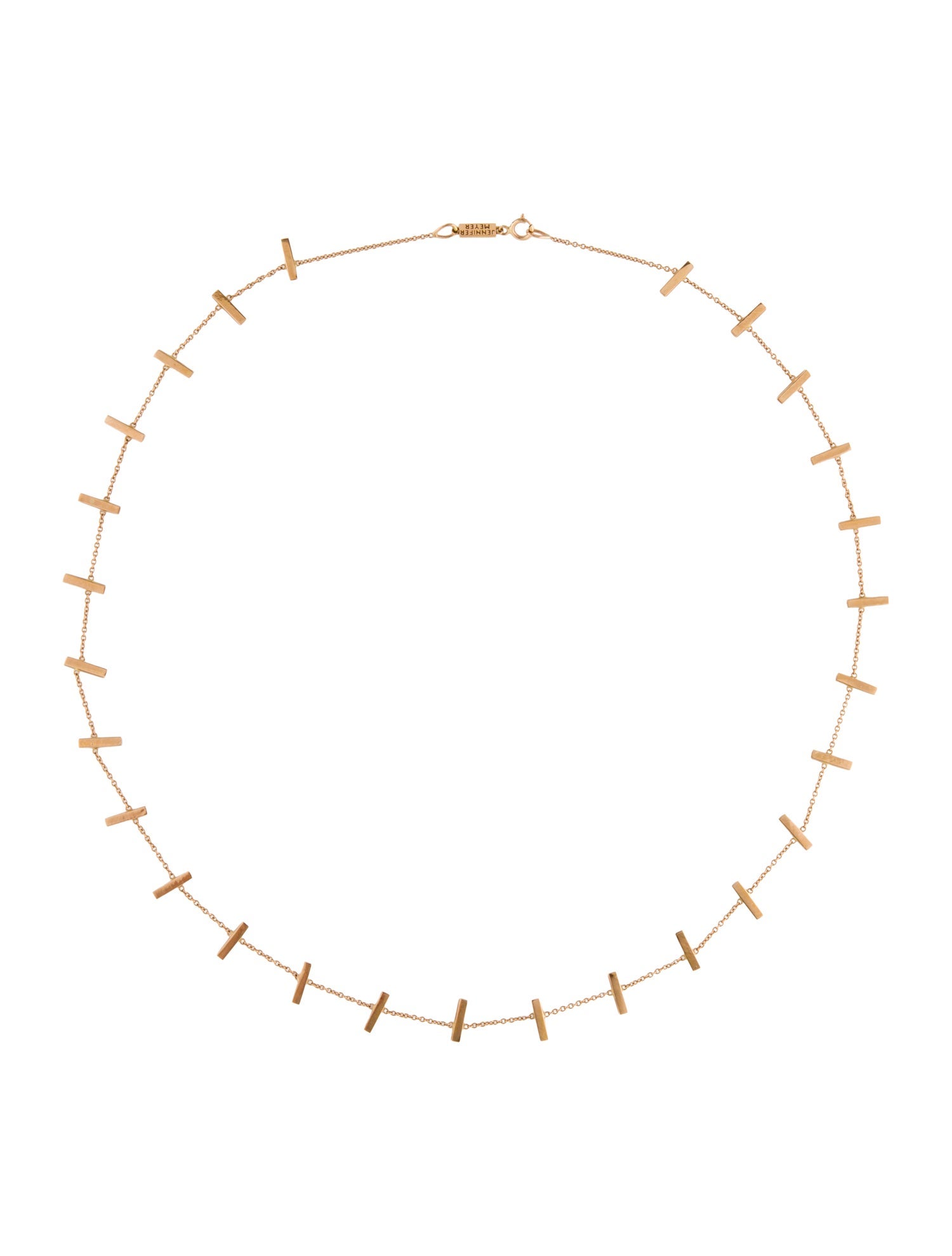 Jennifer Meyer 18K Cross Bar Necklace