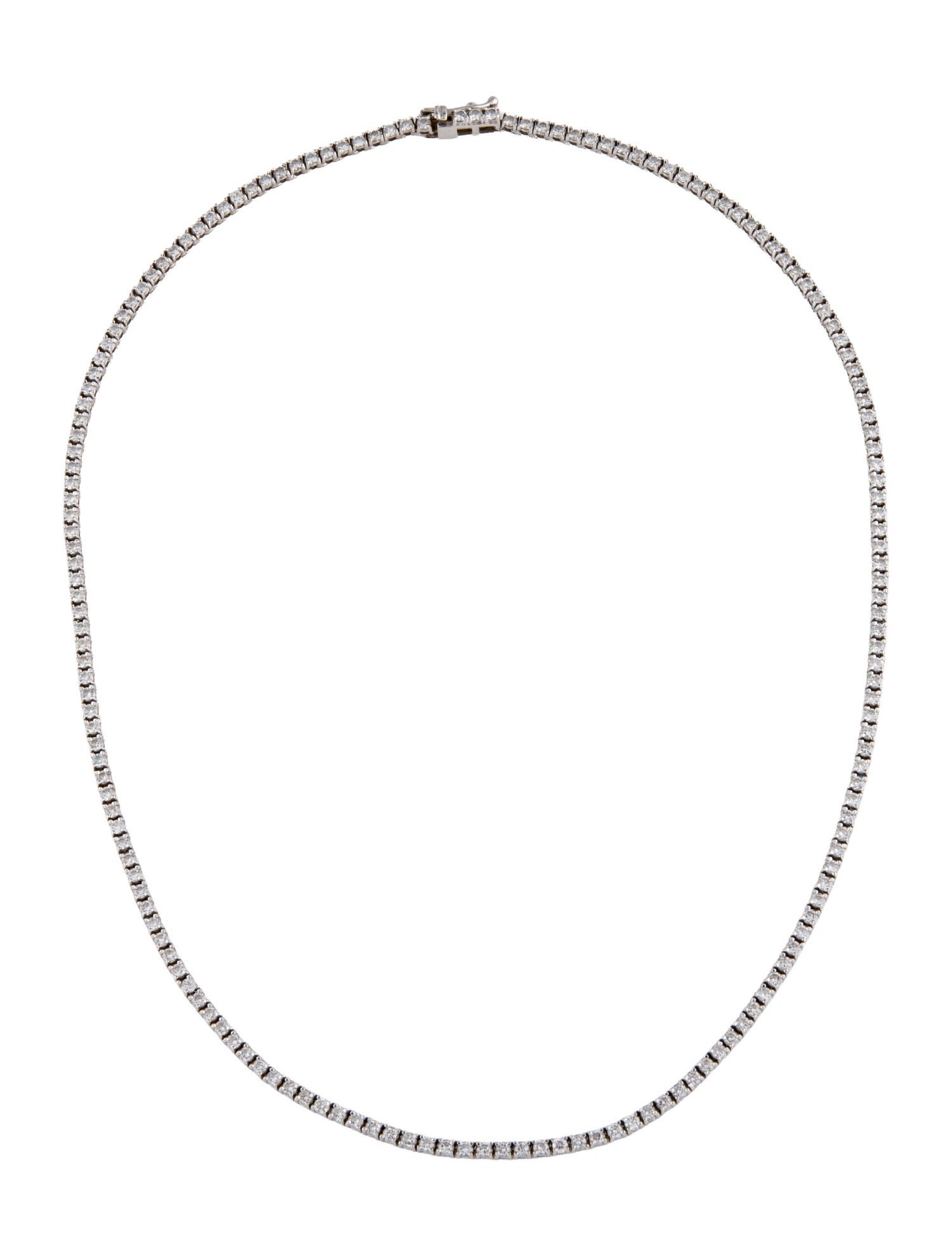 Jennifer Meyer 18K 3.40ctw Diamond Tennis Necklace