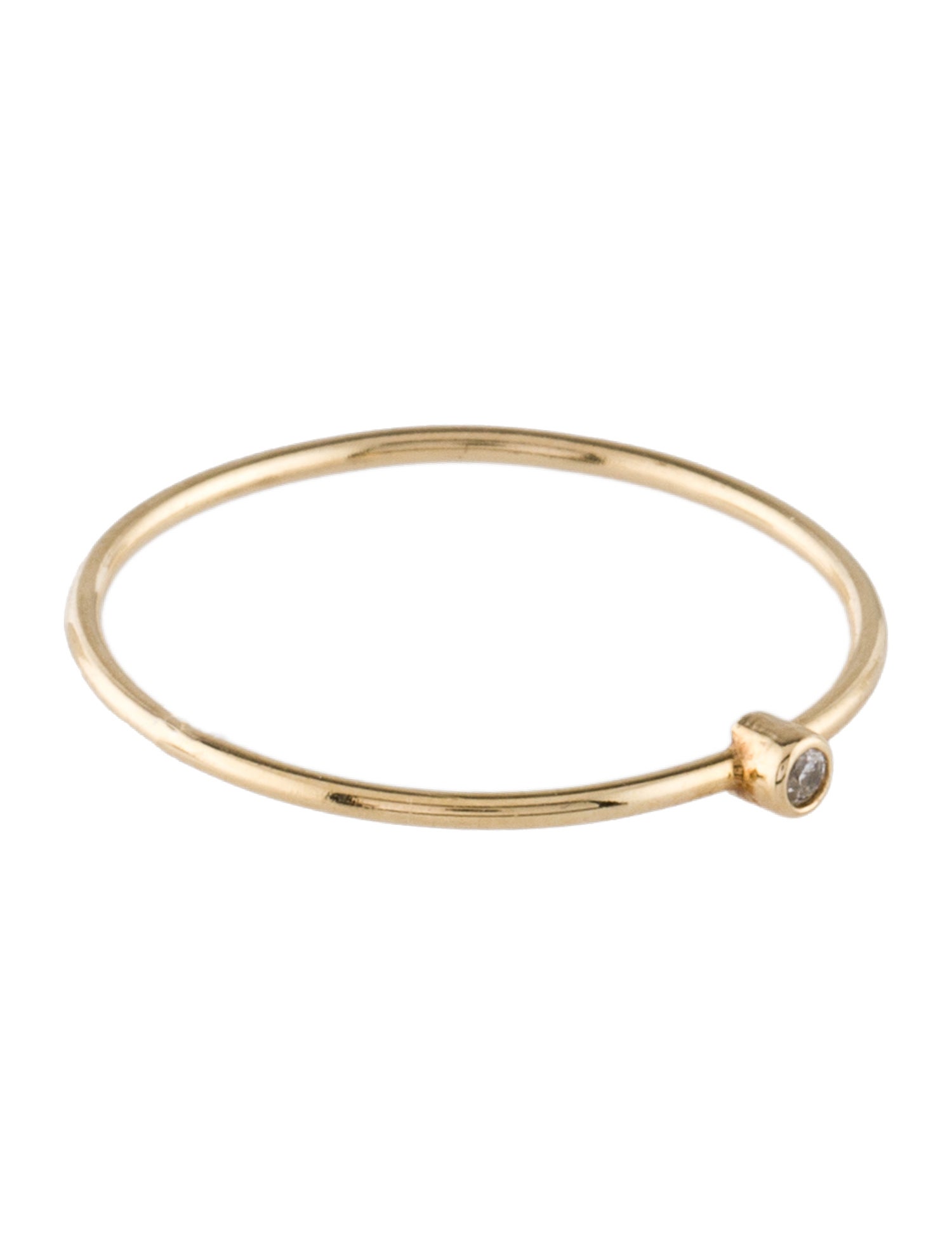 Jennifer Meyer 14K Diamond Thin Stacking Band