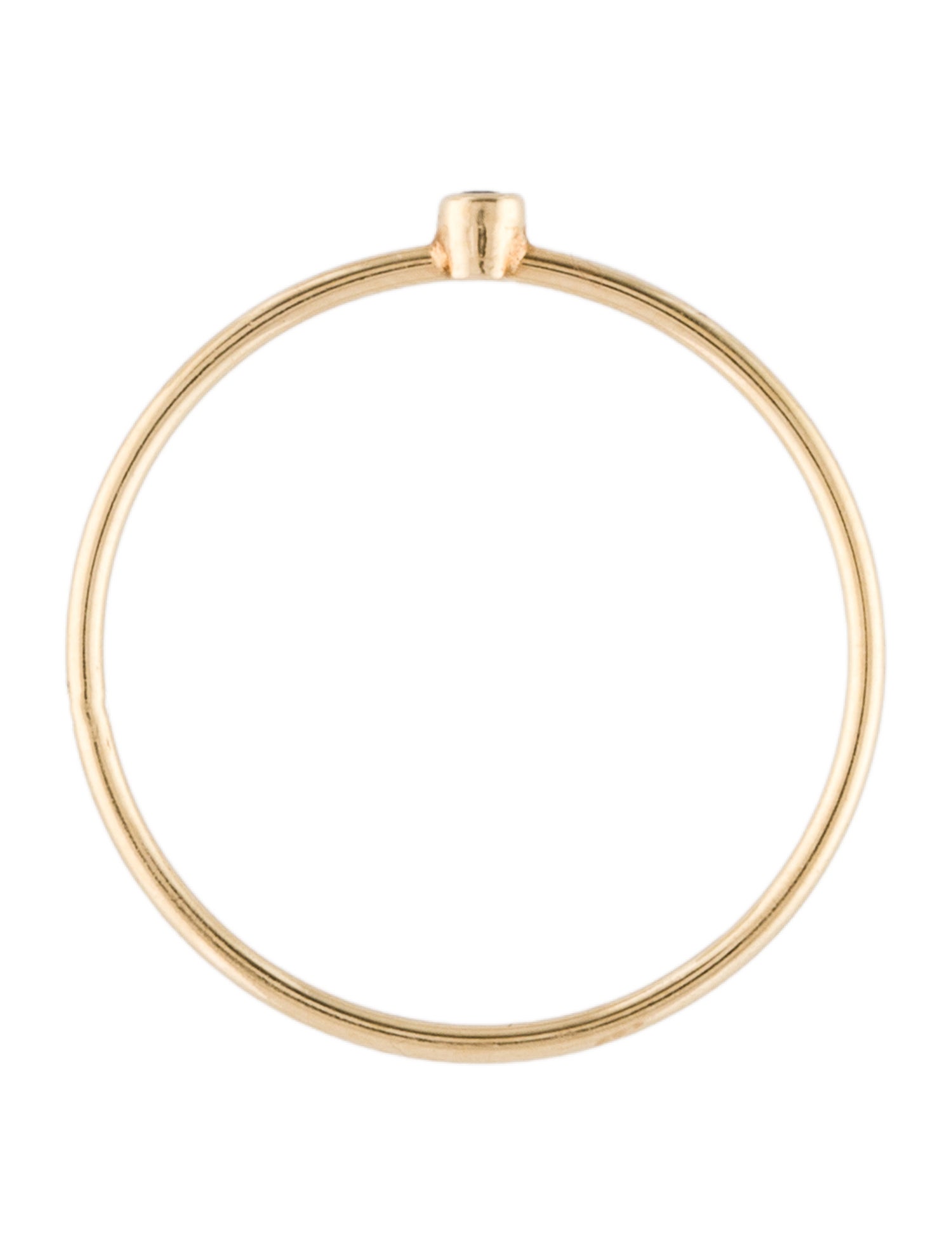 Jennifer Meyer 14K Diamond Thin Stacking Band