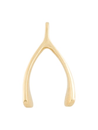 Jennifer Meyer 18K Wishbone Pendant